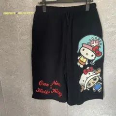 y2k ONEPIECE✖️HELLO KITTY キティ　ハーフパンツ　Lのサムネイル