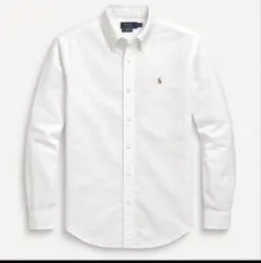 ポロラルフローレンスリムフィット ホワイトシャツMサイズオックスフォード長袖新品