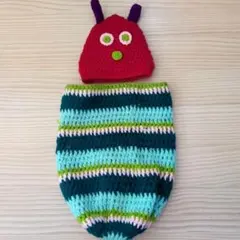 ニューボーンフォト用虫デザインスワドル