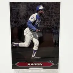 Topps Stadium Club ハンクアーロン 黒パラ_ブレーブス