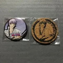 BLEACH 市丸ギン ナンジャタウン 缶バッジ・コルクコースターセット