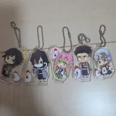 鬼滅の刃　ローソンコラボ アクリルキーホルダー 5個セット