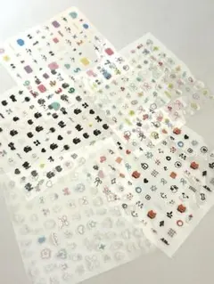【5点】ネイルシール　まとめ売り　韓国　ねこ　クリアシール　韓国雑貨