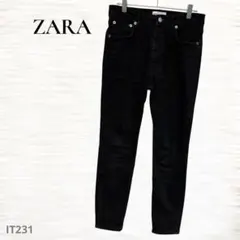 ZARA ザラ/スキニーデニムパンツ/Ｍ/ハイウエスト/ストレッチ/ブラック