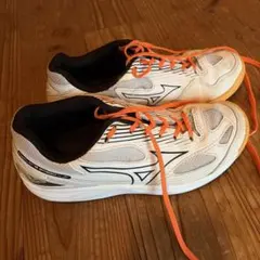Mizuno バレーボールシューズ ホワイト/オレンジ