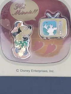 Disney ミニーマウス ピンバッジ 2個セット