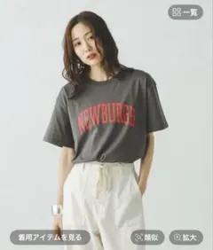 GLOBAL WORK 冷感コットンプリントTシャツのサムネイル