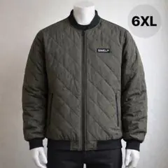 キルティングジャケット カーキ 6XL