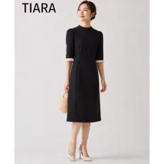 TIARA ティアラ　黒ワンピース　ワンピース黒　ブラック　新品タグ付きのサムネイル