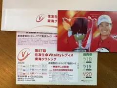 第57回住友生命Vitalityレディス東海クラシック 前売券1枚