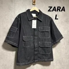 ZARA ザラ ポケット デニムシャツジャケット L