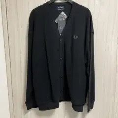 FRED PERRY ブラックカーディガン XL 新品未使用