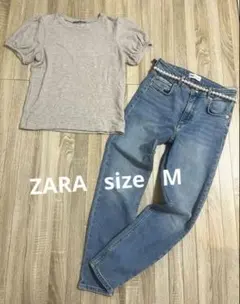 お値下げ中◻️ZARA ◻️ 半袖ニット◻️size M◻️