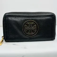 【美品】TORY BURCH 長財布 ブラック ラウンドファスナーのサムネイル