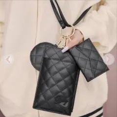 Radyチェーンマルチショルダーポーチ ブラック Radyスマホショルダー