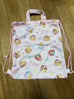 ディズニー プリンセス キルティング ナップザック　体操服入れ