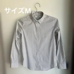 UNIQLO ストライプ　長袖シャツ M