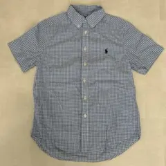 【美品】Ralph Lauren ボタンダウンシャツ150cm M10-12