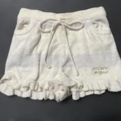 gelato pique フリル付きショートパンツ M アイボリー上下セット