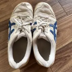 ASICS スポーツシューズ ホワイト/ブルー25.0