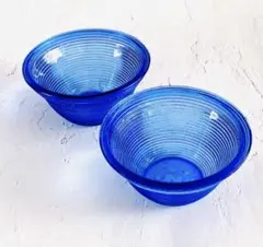 8FF3259）ガラスボウル コバルトブルー ガラス製 食器 - メルカリ