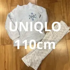 上下セット 110cm エルサとアナのフリースパジャマ上下セット