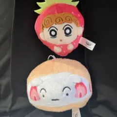 2種セット【クレヨンしんちゃん】ぬいぐるみマスコット～デザートだいすきだゾ～