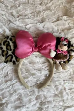 ミニーマウス ヒョウ柄 カチューシャ ディズニー