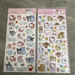 サンリオ　ラメ入り樹脂もりシール　2点セット
