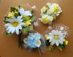 造花のコサージュ４点【入学式・卒業式】