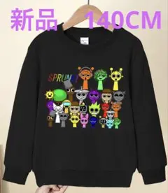 新品　スプランキーブラック キャラクターグラフィック トレーナー