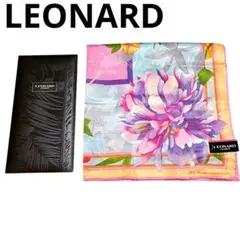 LEONARD（レオナール）の大判ハンカチ（スカーフ）13枚まとめ売りセット 美品】LEONARD レオナール シルクスカーフ＆大判ハンカチ 2点セット