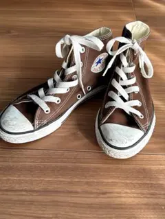 Converse ブラウン ハイカットスニーカー キッズ 19.5㎝