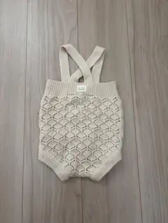 monbebe レース編みロンパース