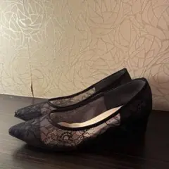 ロコンド メルモ MELMOポインテッドトゥチュールパンプス