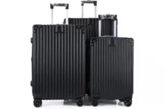 軽量 Mサイズ 静音8輪 キャリーバッグ スーツケース キャリーケース 黒