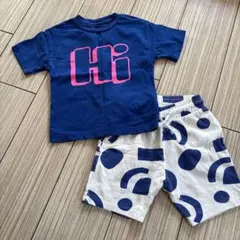 NEXT ネイビー「Hi」Tシャツとショートパンツセットのサムネイル