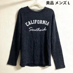 美品 メンズ カットソー プルオーバー トップス ニットセーター薄地 L 中古