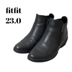【極美品】fitfit フィットフィット　デュアルジップブーツ ブルーグレー