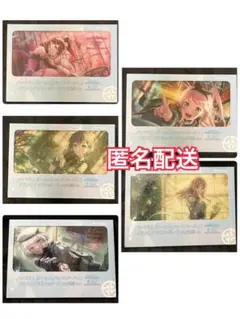 ナムコ限定　バンドリ　イラストアクリルボード　5種