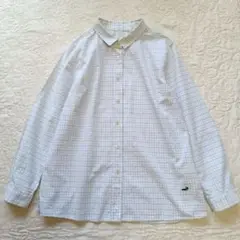 【新品未使用品】クロコダイル　チェック　ブラウス