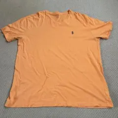 Polo Ralph Lauren オレンジ Vネック Tシャツ L