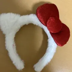 サンリオ 猫耳カチューシャ 赤いリボン