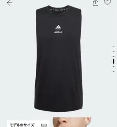 adidas LES MILLS グラフィック タンクトップ　サイズS