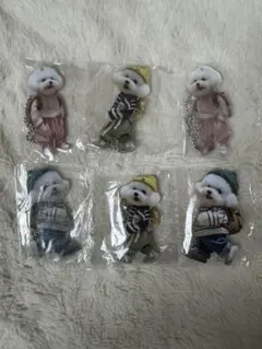 犬　キーホルダー　6個セット