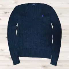 POLO RALPH LAUREN　ケーブルニットセーター　vネック