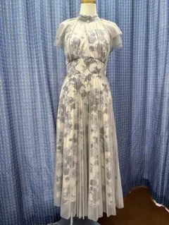 オケージョン　ワンピース　ドレス　パープル　S