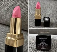【美品】CHANEL ROUGE COCO 424 EDITH 口紅
