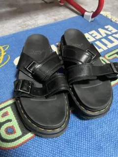 Dr. Martens レザーサンダル ブラック　韓国　y2k 厚底のサムネイル