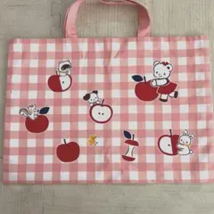 完売品 ファミリア トートバッグ レッスンバッグ ピンク チェックのサムネイル